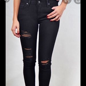 “Just Black” ripped jeans